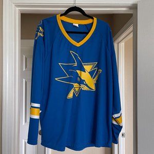 2017 San Jose Sharks and Golden State Warriors Mashup Jersey XL